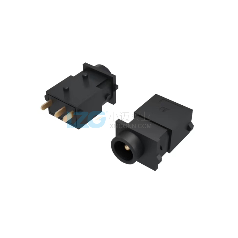 防水DC插座三腳廠家 立式帶柱3A24V3Pin攝像頭電源插座