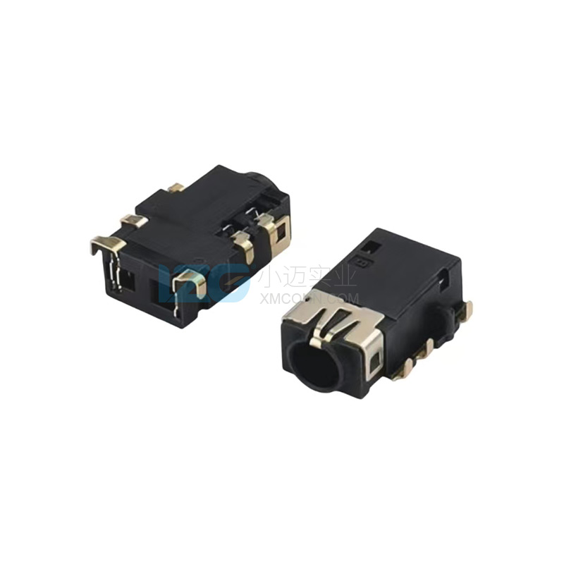 六腳彎腳貼片3.5mm耳機插座6PIN 音頻接口母座廠家
